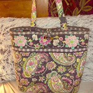 VERA BRADLEY PAISLEY PETAL FASHION TOTE
